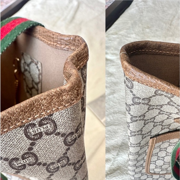 Gucci Plus PVC leather Tote Bag with attached Key Chain Wallet - Picture 10 of 16